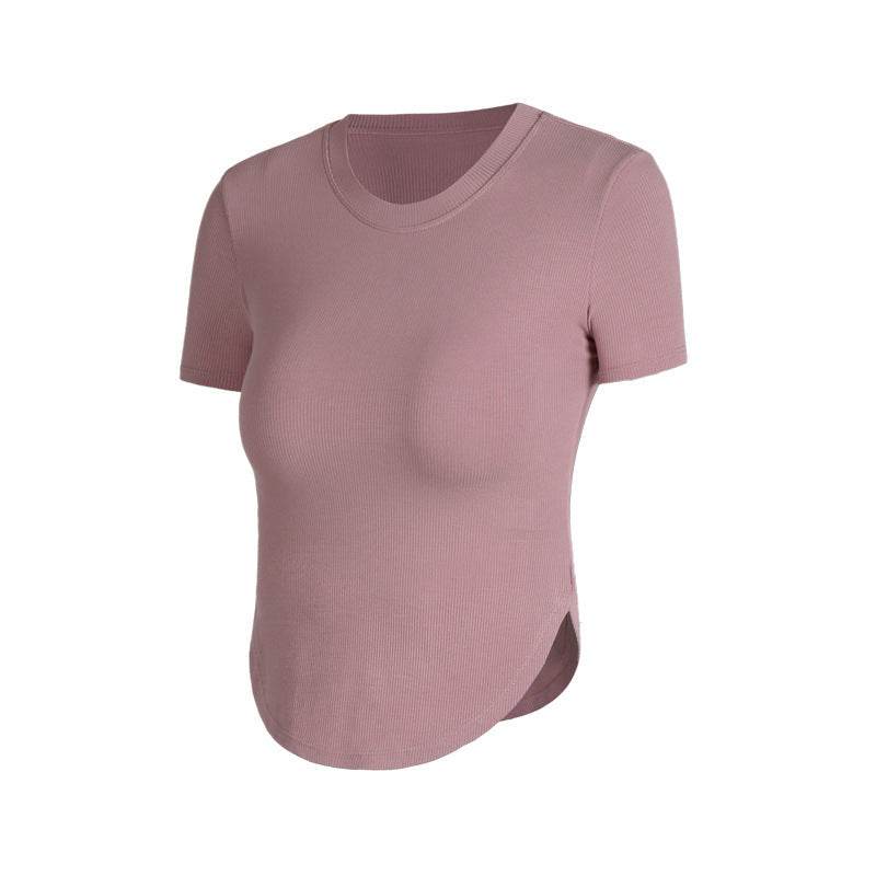 Nude feel Short-sleeved Workout Top Running gym top women
