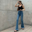 Retro Bootcut Jeans Women's Thin Section High Waist Slim Fit