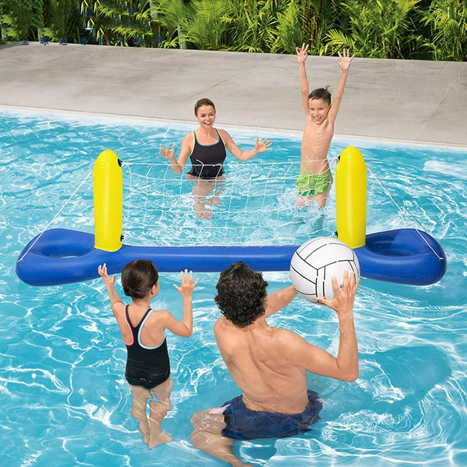Inflatable Water Volleyball Net Set – Pool Volleyball Rack for Kids & Teens