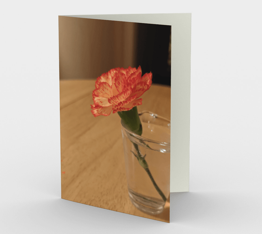 Set of 3 Blank Greeting Cards | 5 x 7 | Carnation