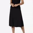 Women's casual High Waist flared Midi Skirt