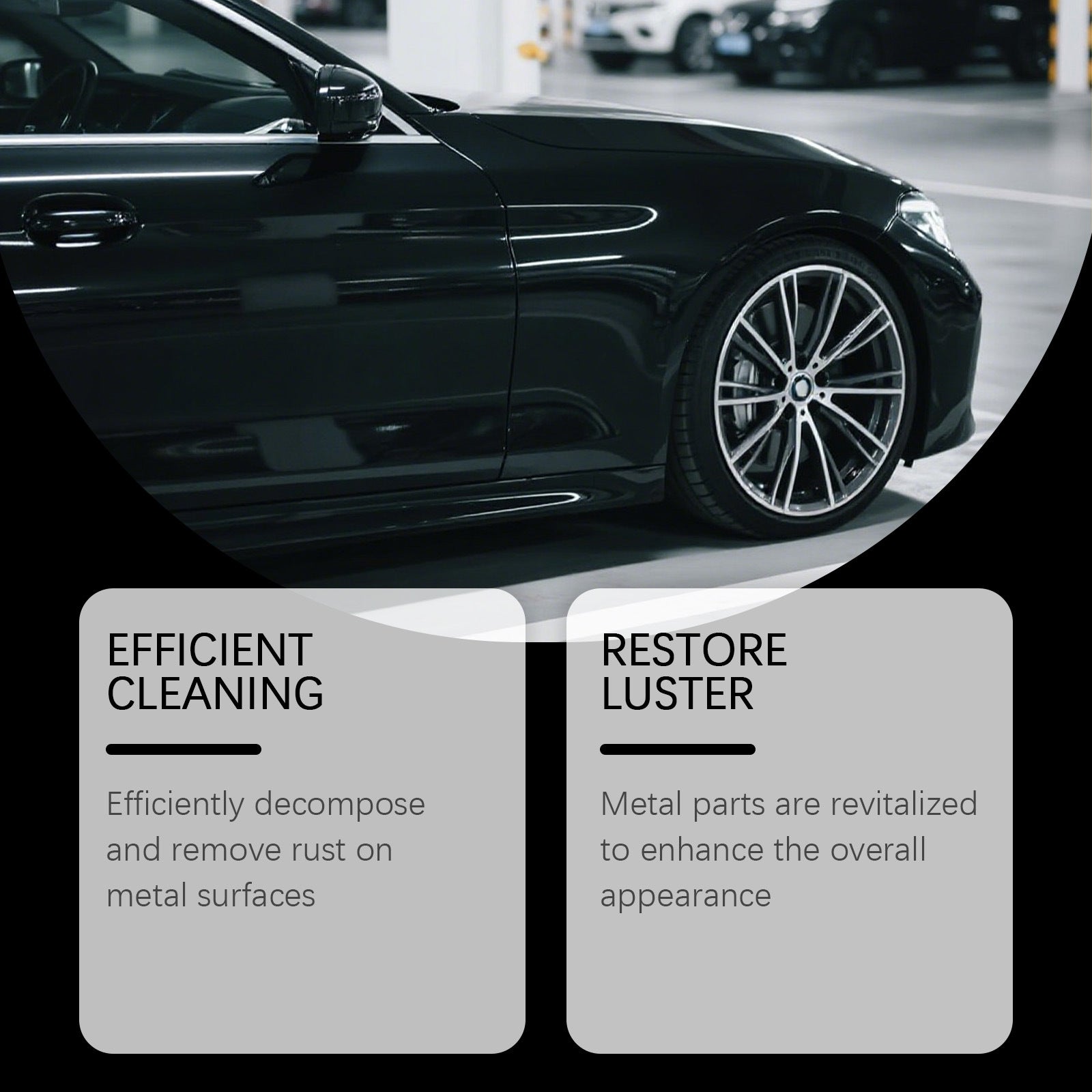 Car Rust Remover for Wheel Hubs and Metal Parts – Cleans, Brightens & Restores Shine | 100ml
