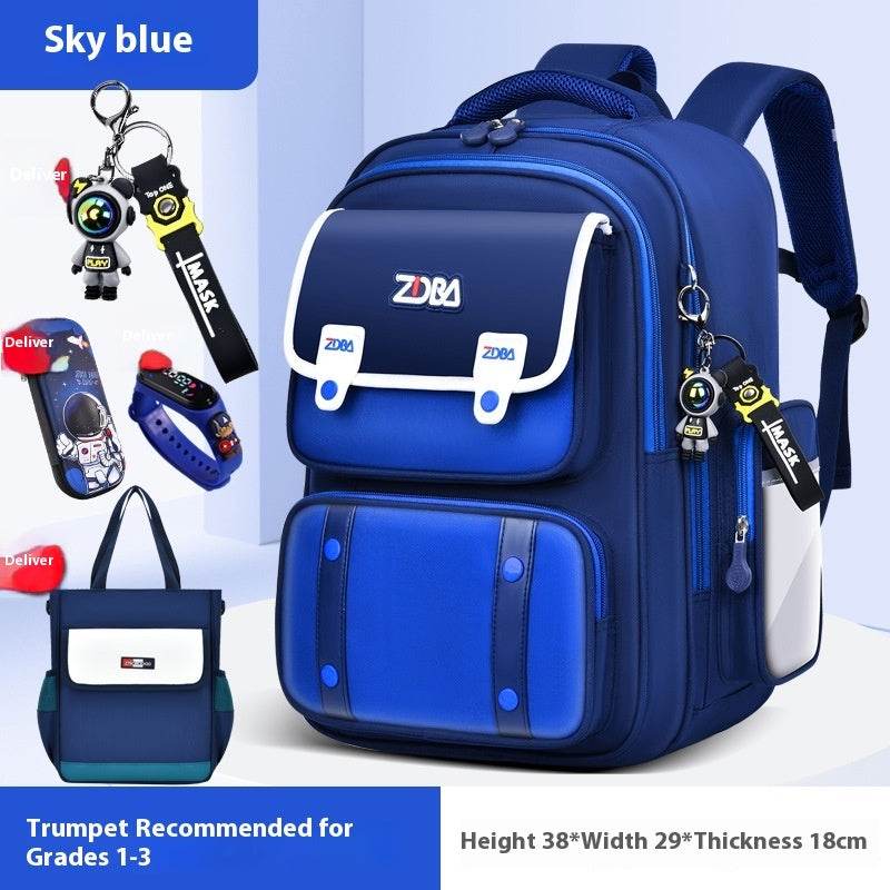 Elementary School Spine Protection Backpack Water resistant School bag