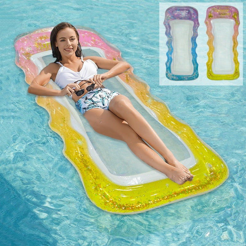 PVC Thick Sequins Wave Inflatable Floating Row