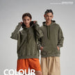 Unisex Teen Waxed Washed Distressed Hoodie Sweatshirt Pullover top