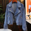 Long Denim Jacket Casual Japanese Korean Style