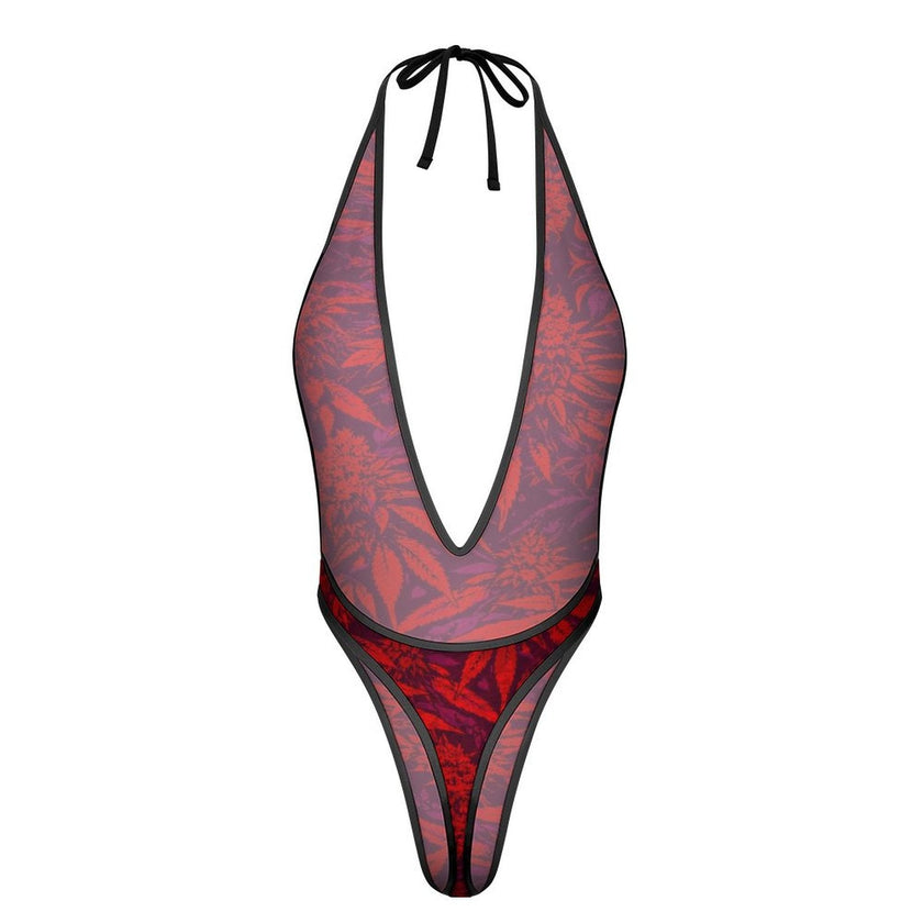 Electric Lettuce Sexy AF Deep-V thong bodysuit