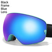 Men's And Women's Anti-fog Card Myopia Glasses Coated Large Spherical Eye Protection Ski Mountaineering Equipment