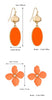 Colorful Flower Stud Earrings European And American Summer High Sense