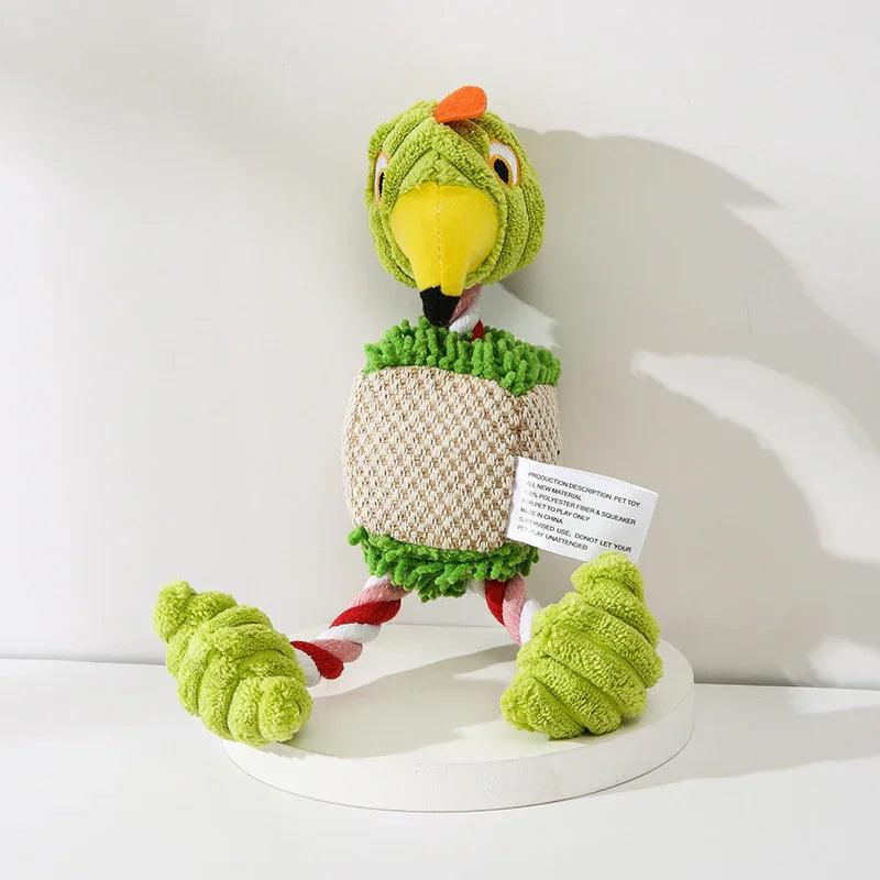 Pet Toy Donkey Shape Corduroy Chew Toy For Dogs Puppy Squeaker Squeaky Plush Bone Molar Dog Toy Pet Training Dog