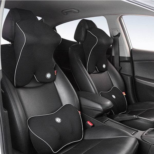 Adjustable Driving back Support Lumbar pillow and Neck support 2pcs