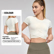 Fashion Short Sleeve Crop Workout Top for Women Yoga Crop Top