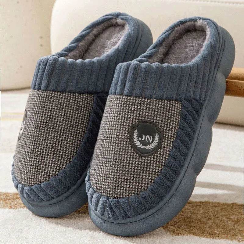 Plush Slippers – Warm Non-Slip PVC Overshoe Home Footwear