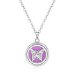 Open Round Hollow Perfume Box Necklace