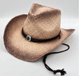 Summer Outdoor Ethnic Style Felt and Straw Cowboy Hat