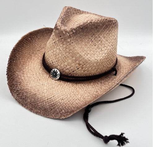 Summer Outdoor Ethnic Style Felt and Straw Cowboy Hat