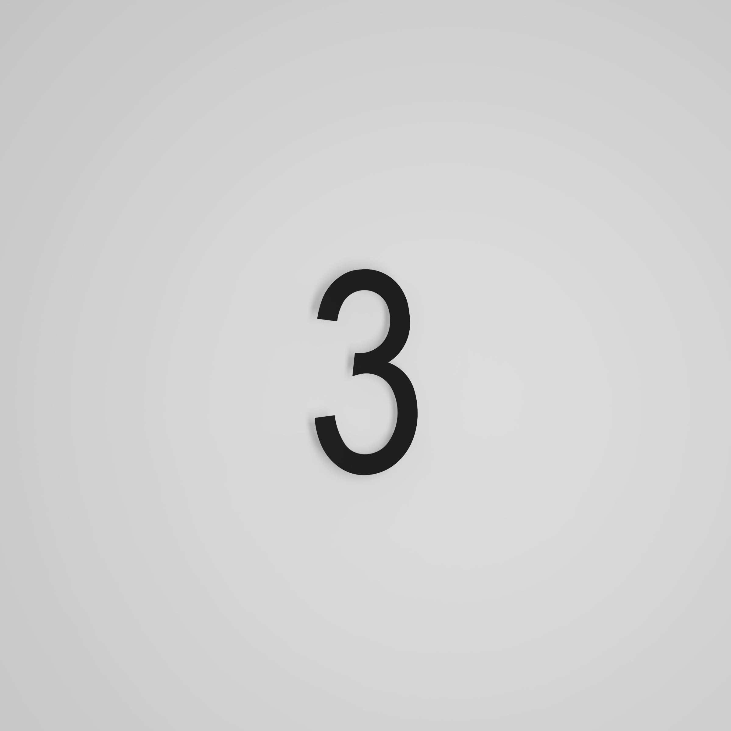 Chiffres flottants d'adresse civique de 6 pouces [1711]