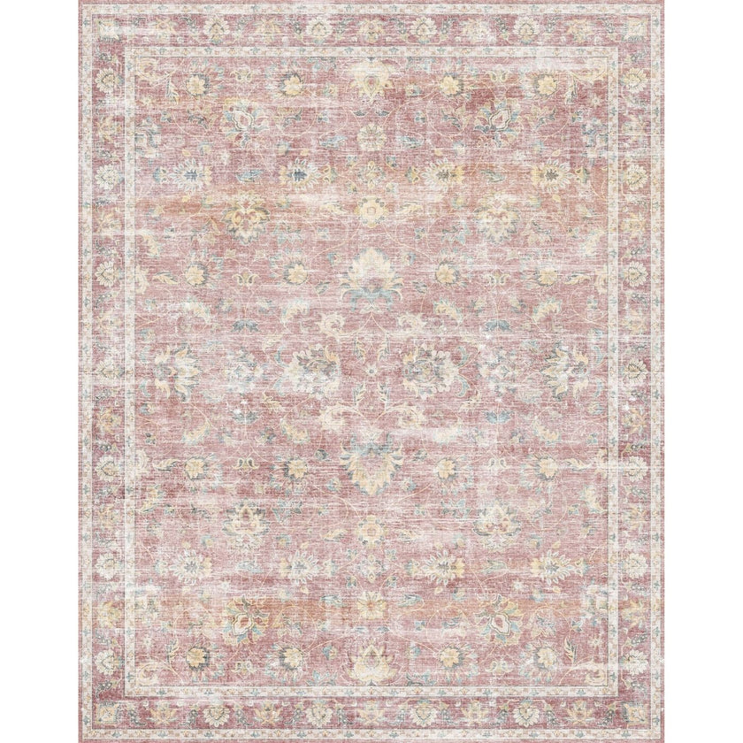 Elyse Pink Yellow Rug