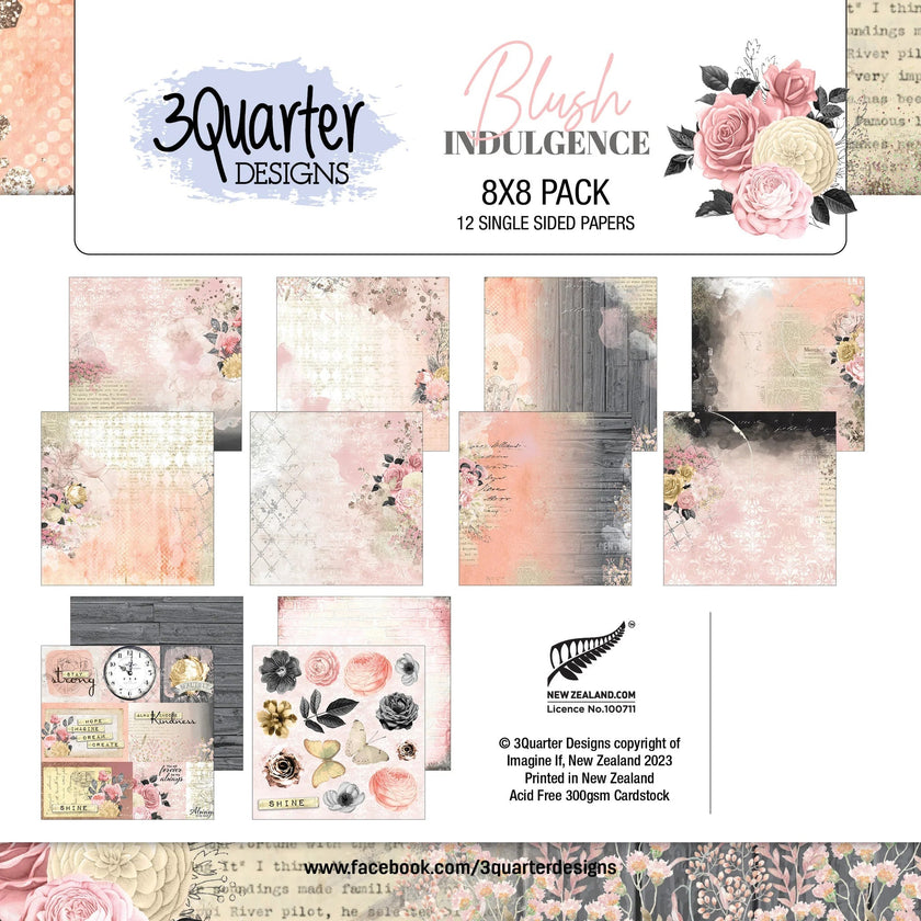 Blush Indulgence Paper Pack 8