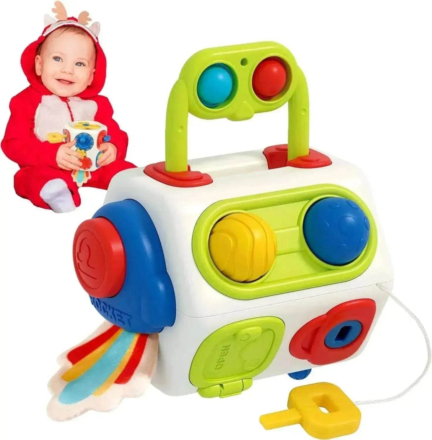 9 In 1 Busy Cube Baby & Toddler Montessori Sensory Toy