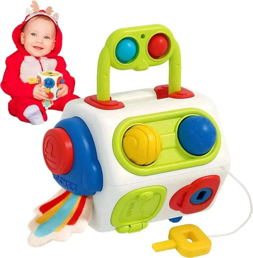 9 In 1 Busy Cube Baby & Toddler Montessori Sensory Toy