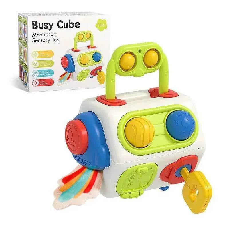 9 In 1 Busy Cube Baby & Toddler Montessori Sensory Toy