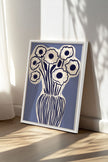 FLEURS D'ENCRE, Oeuvre sur toile étirée