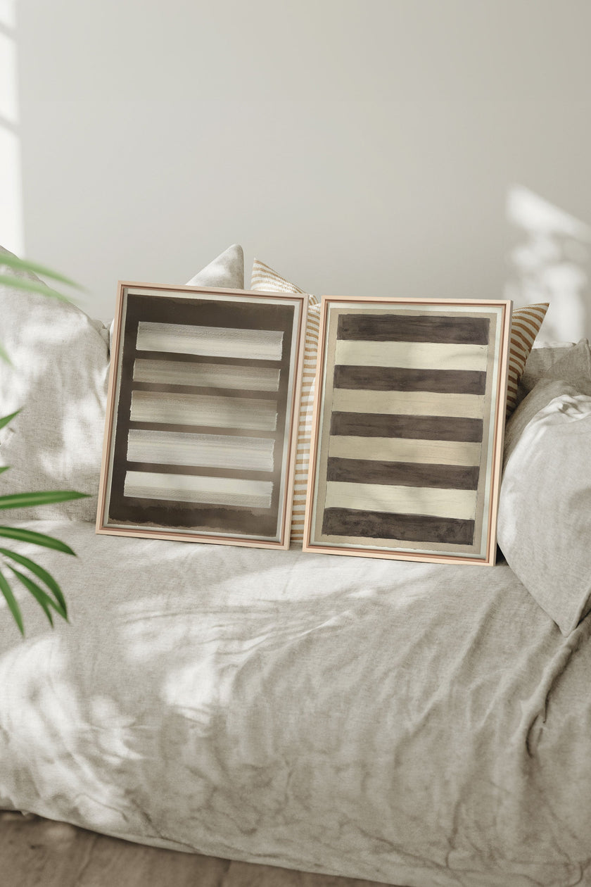 SANDY LINES DUO (2 Oeuvres sur toile étirée)