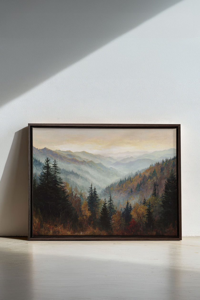 MOUNTAIN MORNING II, Oeuvre sur toile étirée
