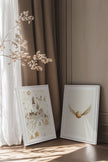 GOLDEN WINGS DUO (2 Oeuvres sur toile étirée)