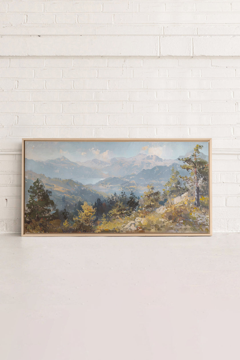 Austrian Alpenglow, Oeuvre sur toile étirée