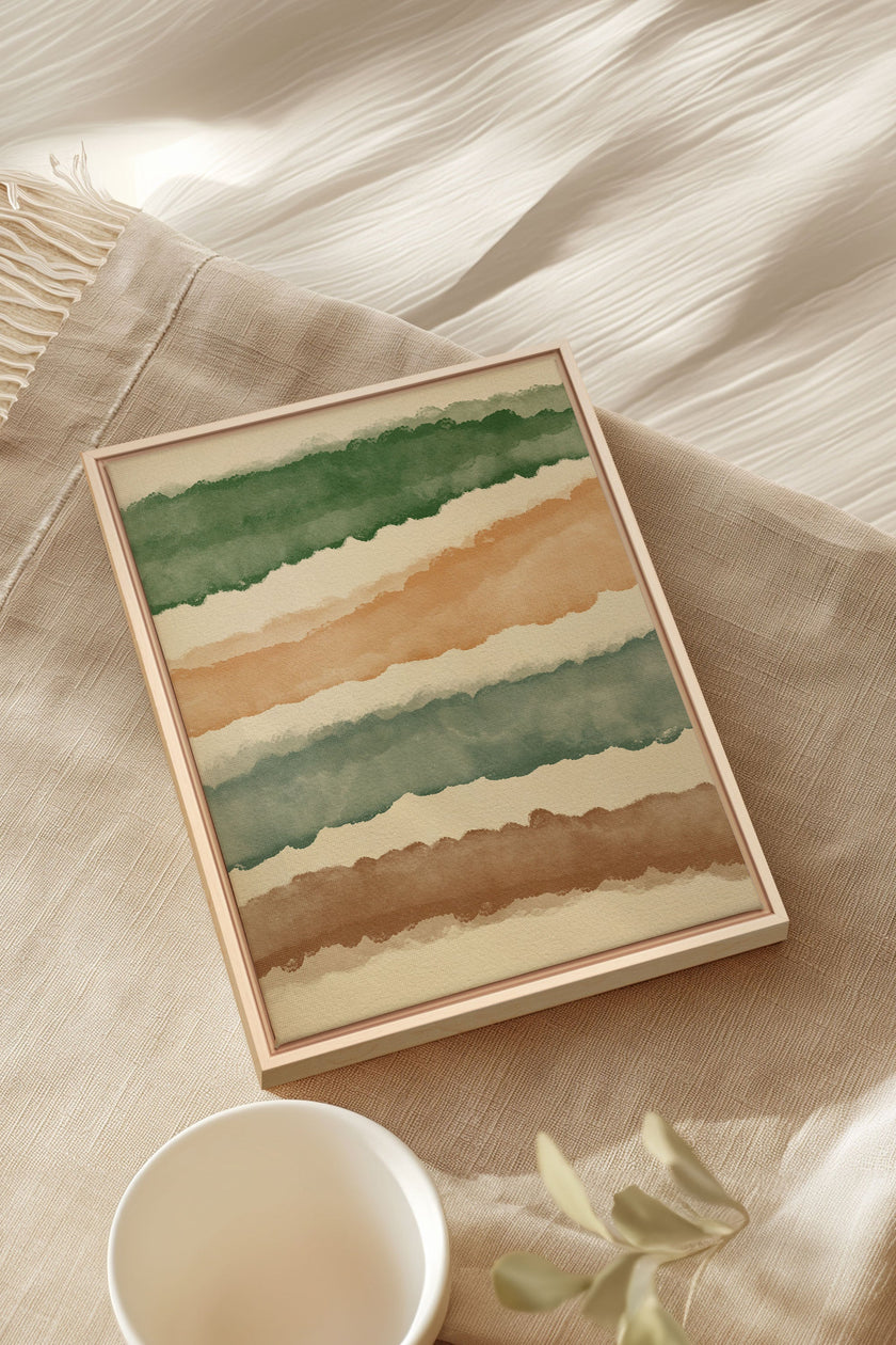 HORIZON VÉGÉTAL, Oeuvre sur toile étirée