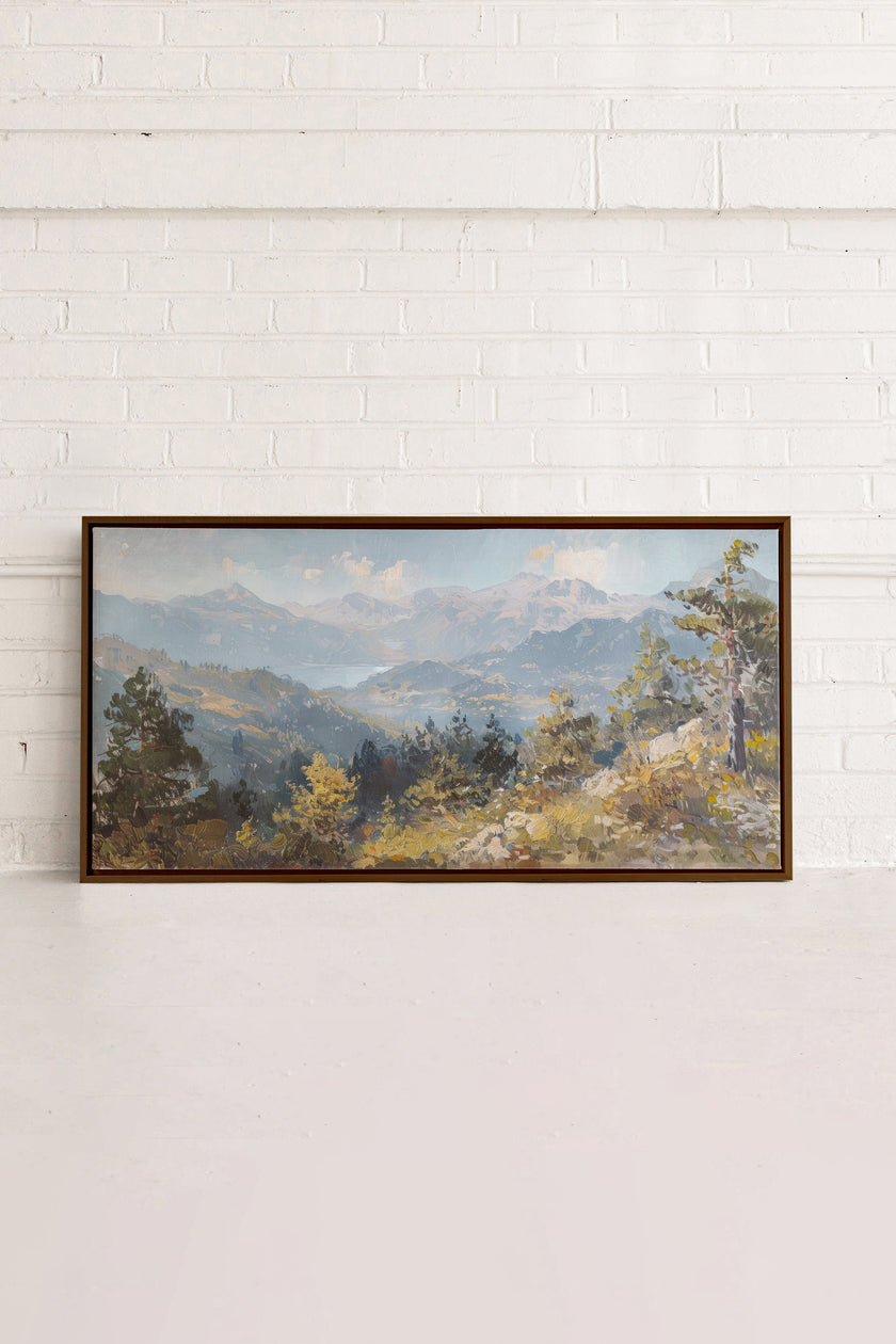 Austrian Alpenglow, Oeuvre sur toile étirée