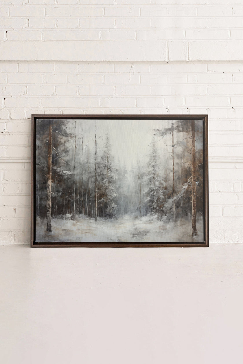 WINTER SHADOWS, Oeuvre sur toile étirée