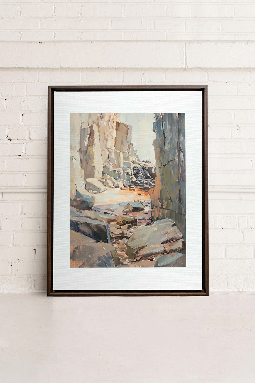 ROCKY PATHWAY, Oeuvre sur toile étirée