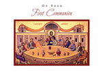 Last Supper First Communion Card