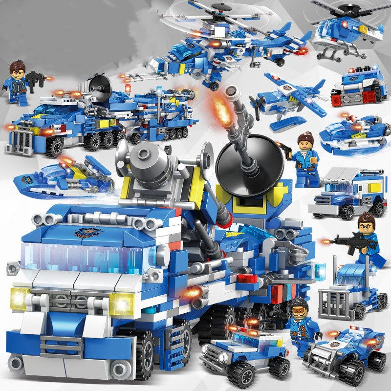 Police Building Blocks Set for Kids – ABS Plastic STEM Construction Toy Canada & USA