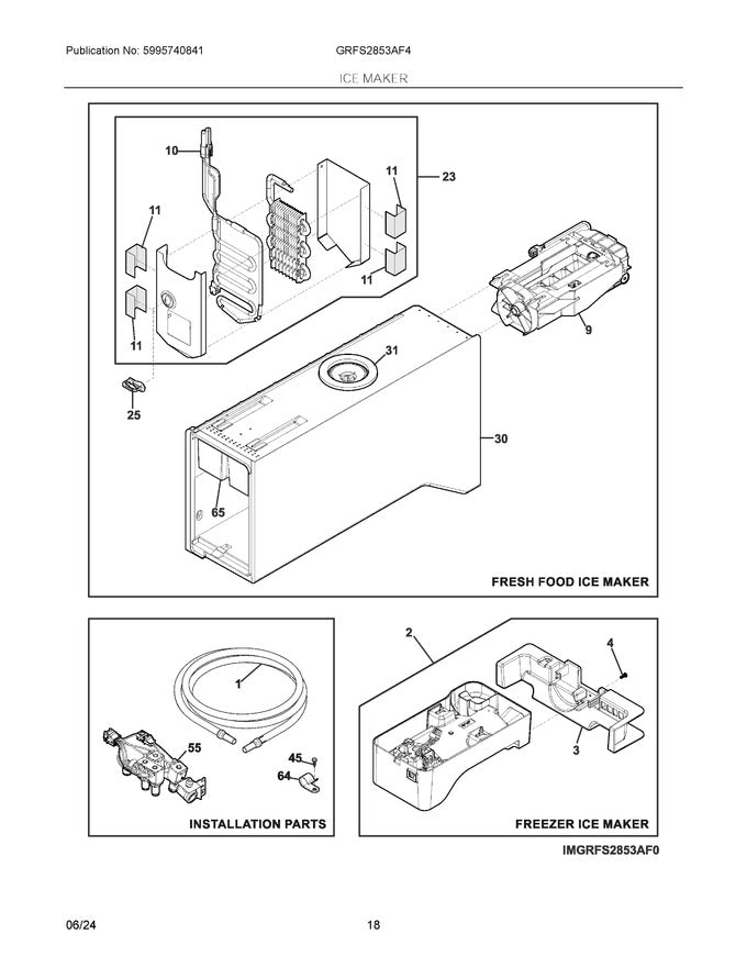 Connecteur de faisceau de câblage du couvercle d'évaporateur Frigidaire 5304508037
