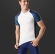 Men’s Short Sleeve Rash Guard – Compression Swim Shirt for Surfing & Water Sports