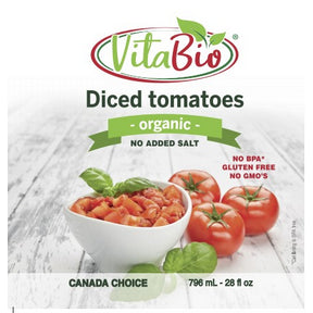Vita-Bio - Org. Diced Tomatoes No Salt Added (796ml)