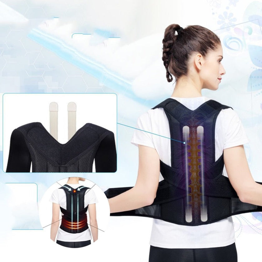 Posture Corrector for Men & Women – Spine Support Brace for Humpback, Scoliosis & Back Pain (S–4XL)