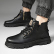 Men's High-Top Suede Leather Boots – Handcrafted Korean Style