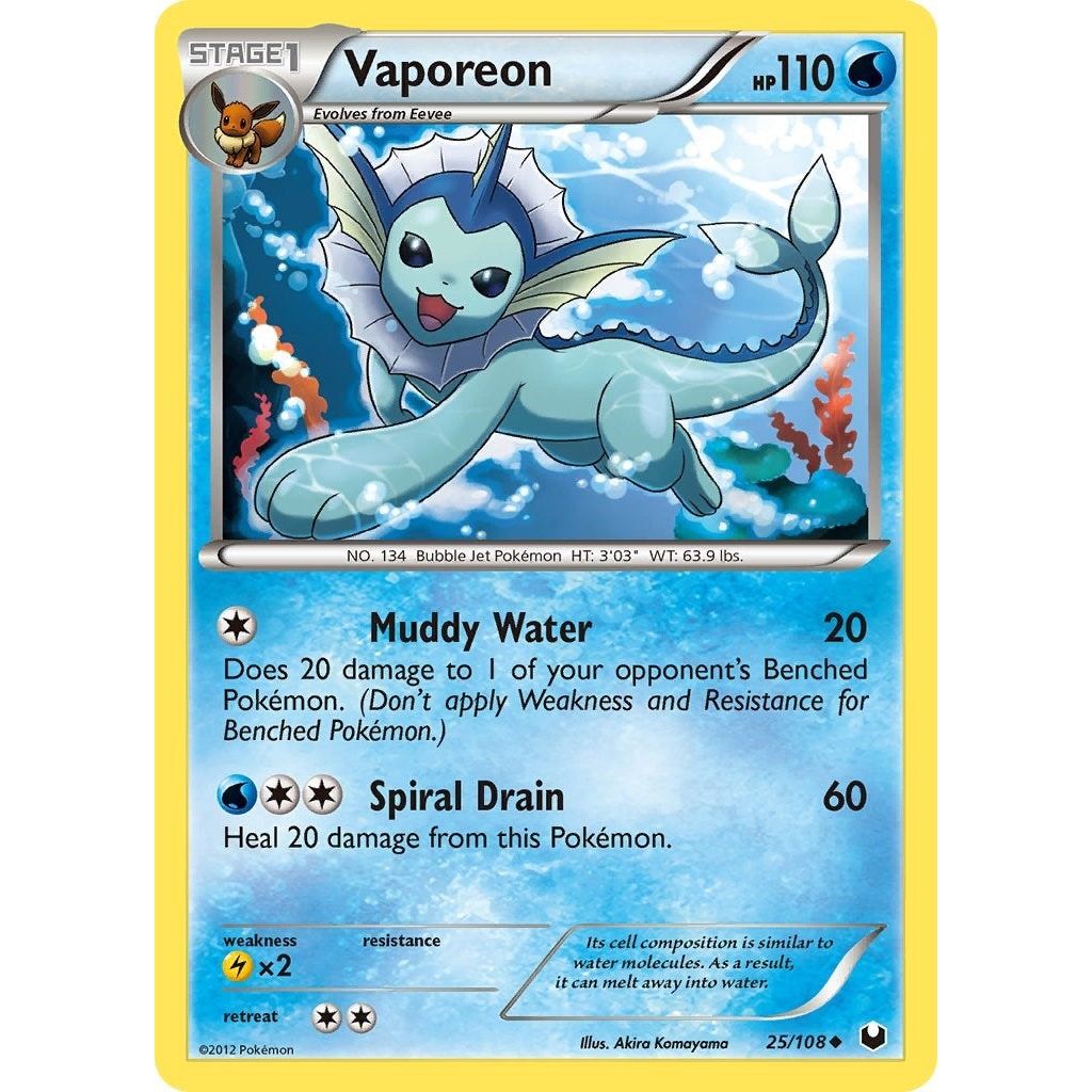 Vaporeon (25/108) (DEX)