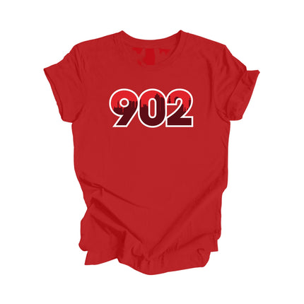 902 Halifax Nova Scotia Prince Edward Island Canada Area Code City Skyline Gift - Unisex T-Shirt - Inspired X
