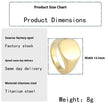European And American Style Minimalist Titanium Steel Smooth Seal Ring for Men and Women