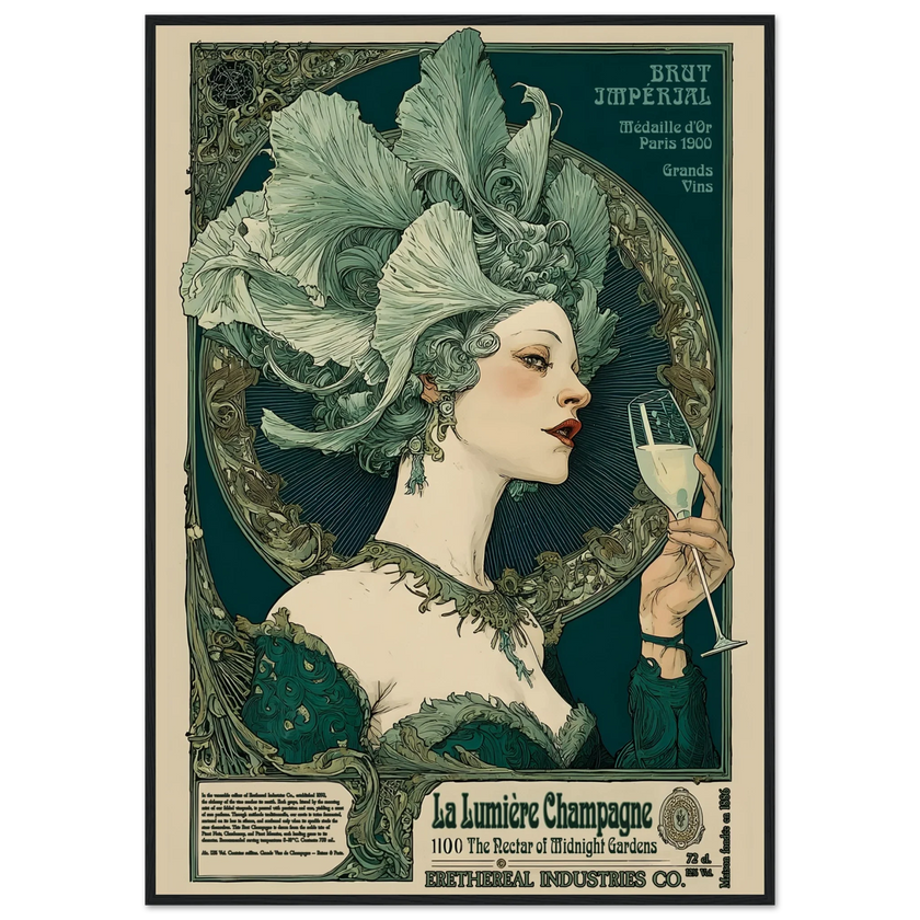 La Lumière Champagne - Poster & Framed Print