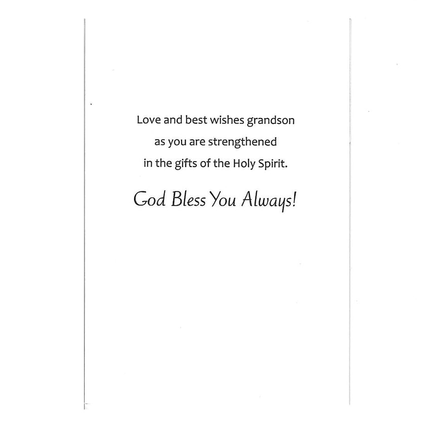 Grandson Confirmation Card