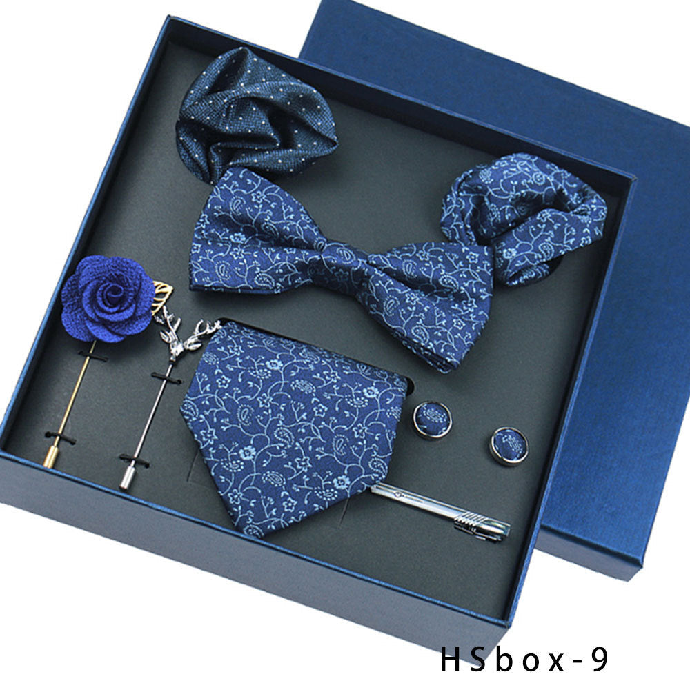 8-Piece Men's Formal Wear Gift Box Set – Bow Tie, Pocket Square, Cufflinks & Tie Clip | Canada & USA