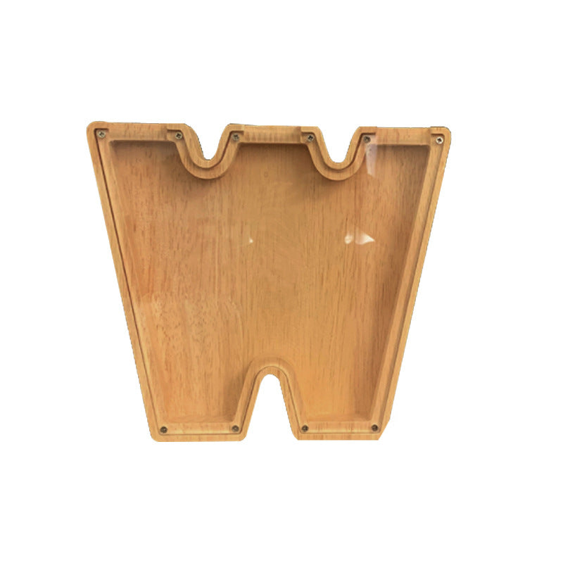 Wooden Animal & Alphabet Piggy Bank – Kids Holiday Gift, A–Z & Animal Styles
