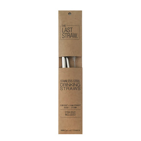 The Last Straw - Stainless Straw Duo: Silver w/brush (1un)